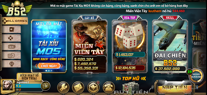 Cổng game B52 hướng dẫn chơi Tài xỉu MD5 rinh thưởng lớn