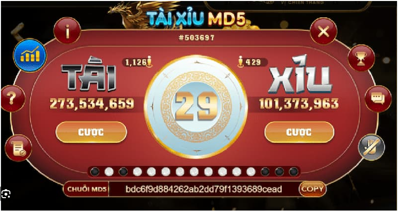 Cổng game B52 hướng dẫn chơi Tài xỉu MD5 rinh thưởng lớn