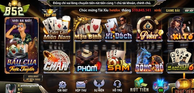 Hướng dẫn cách đánh game Mậu binh từ cổng game B52