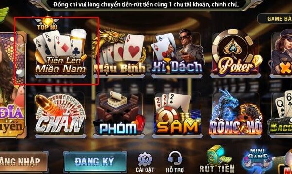 Tiến lên miền Nam là game bài đổi thưởng đỉnh nhất tại B52