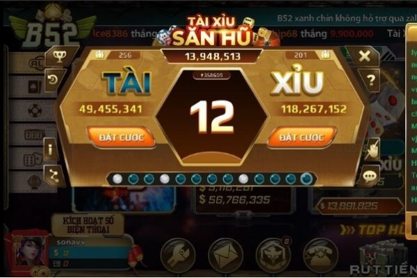 Tựa game Tài xỉu B52 đặc sắc với nhiều phiên bản thú vị